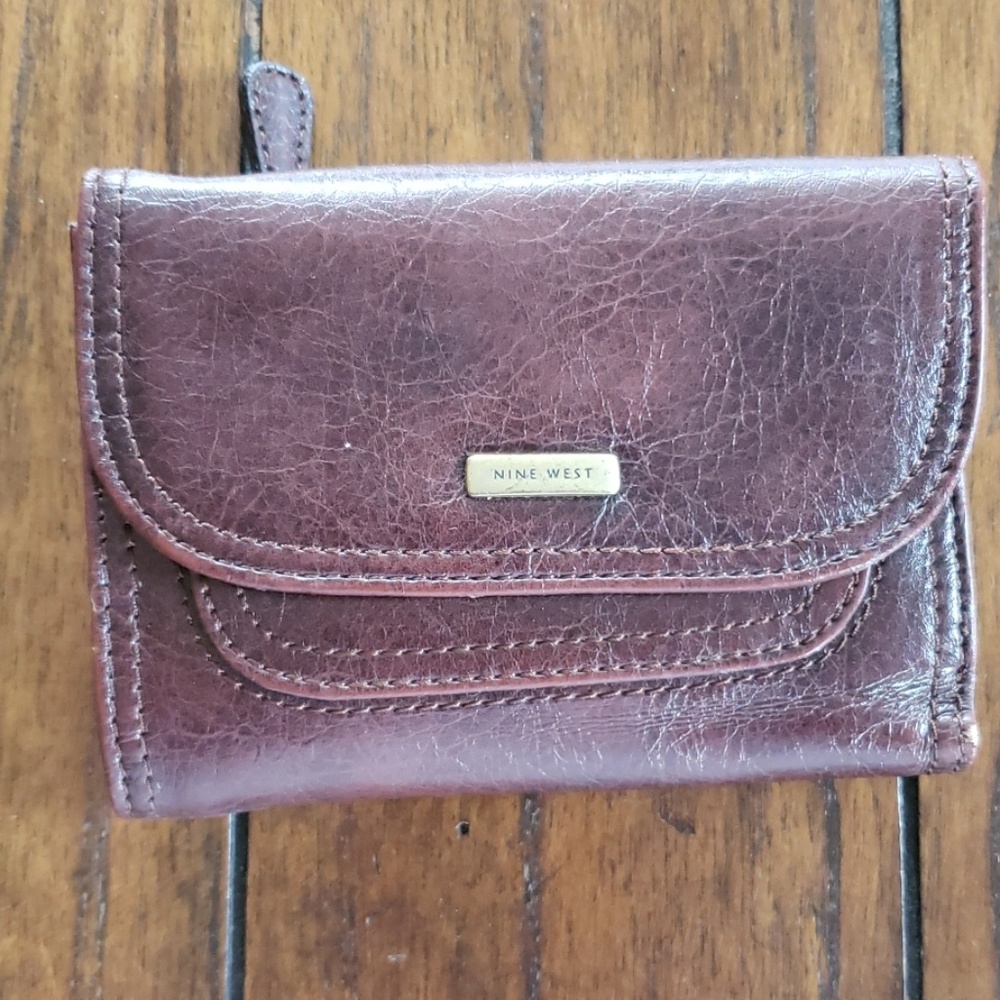 nine west leather wallets